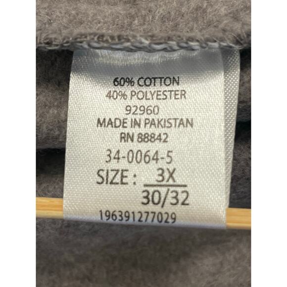 Woman Within brown marled fleece lined jogger pant 3X   30/32 - Picture 4 of 9